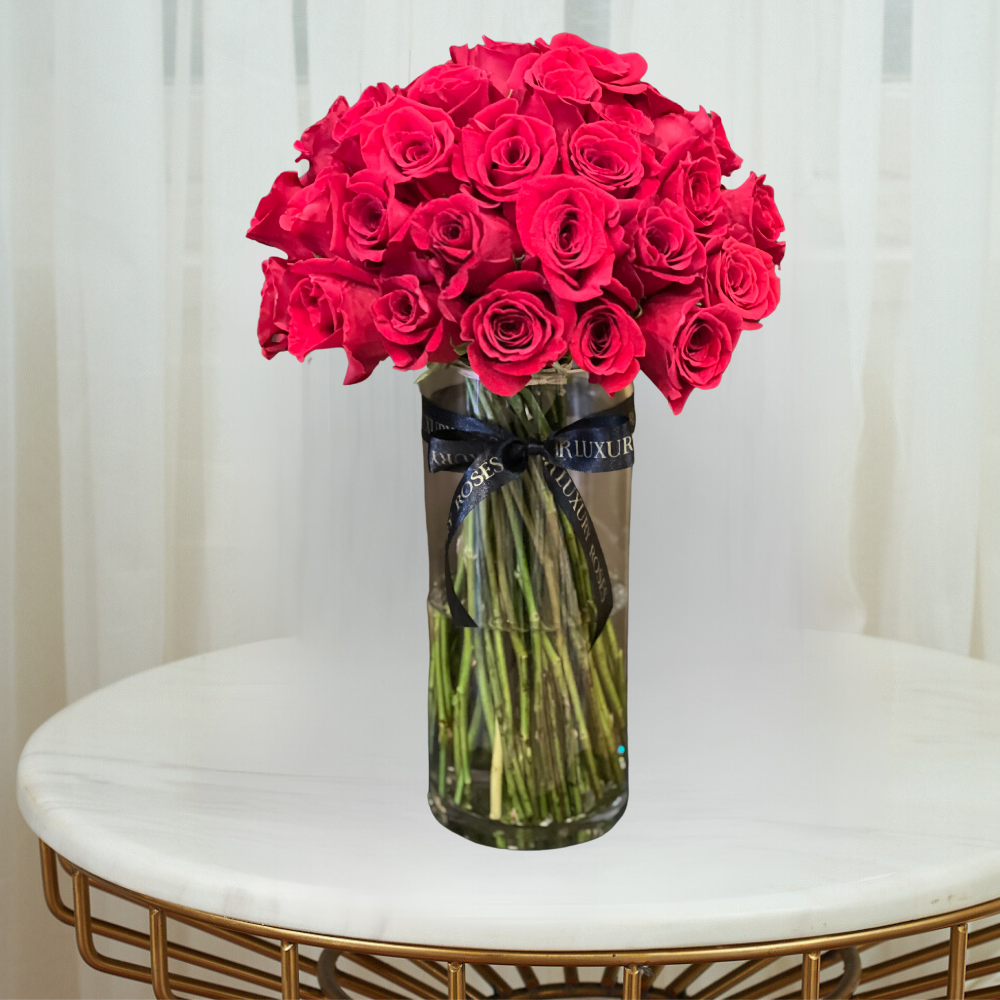 LONG STEMMED RED ROSES BOUQUET