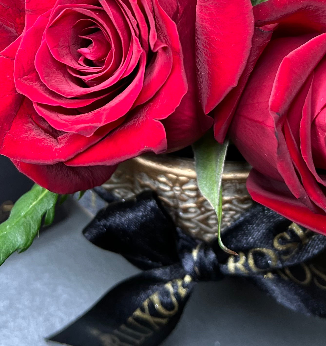 FRESH RED ROSES ROUND