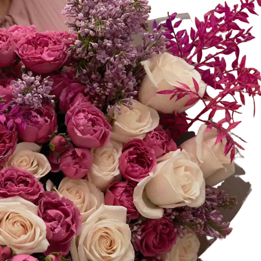 FRESH PINK & BEIGE ROSES